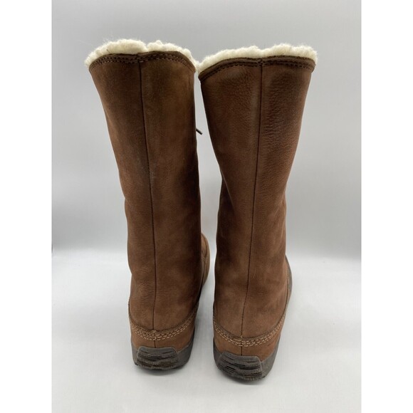 Sorel Shila Women's Size 7 Brown Suede Leather Fur Waterproof Boots, NL1536-256 - Picture 4 of 13